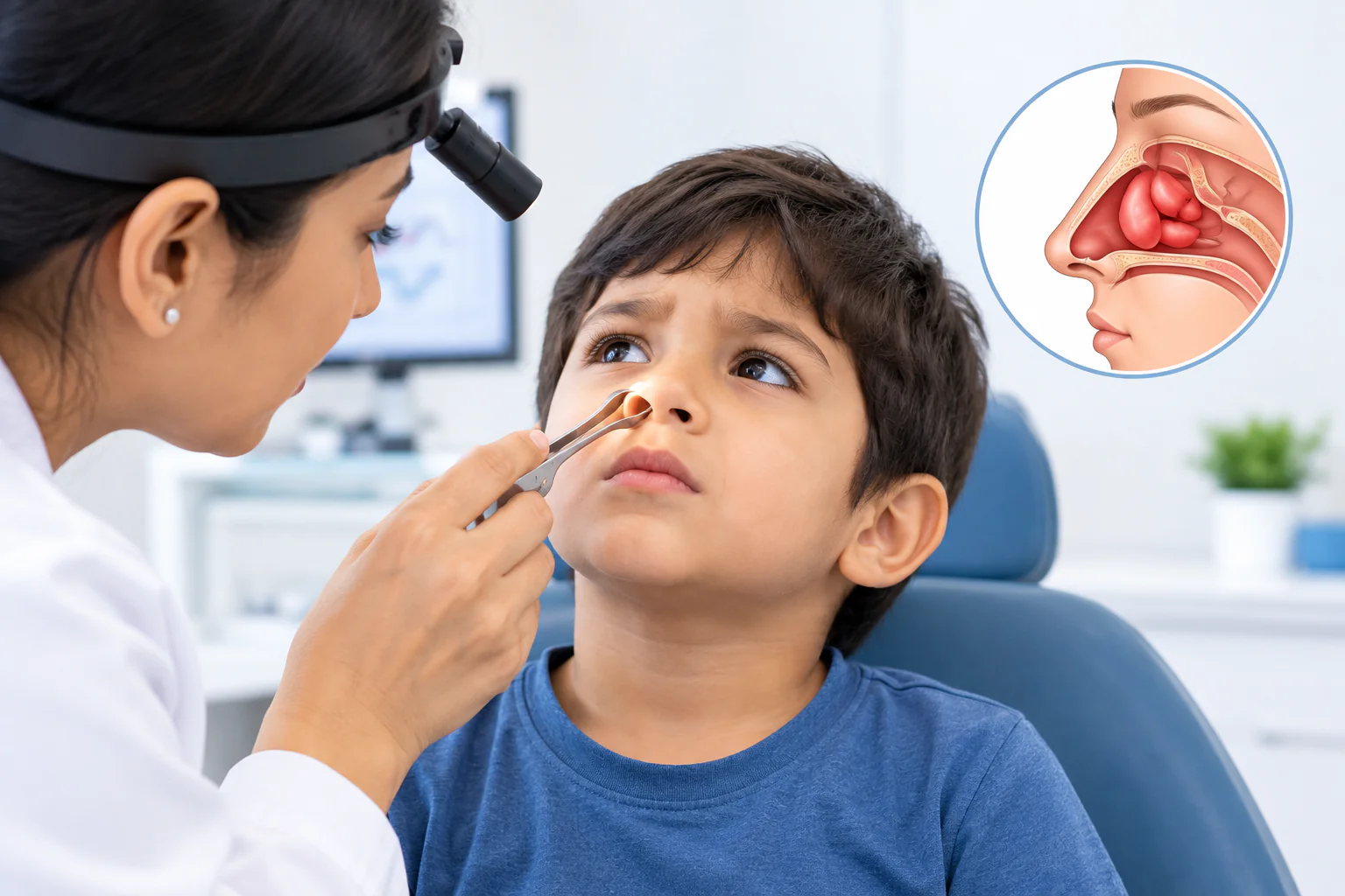 Nasal obstruction in children