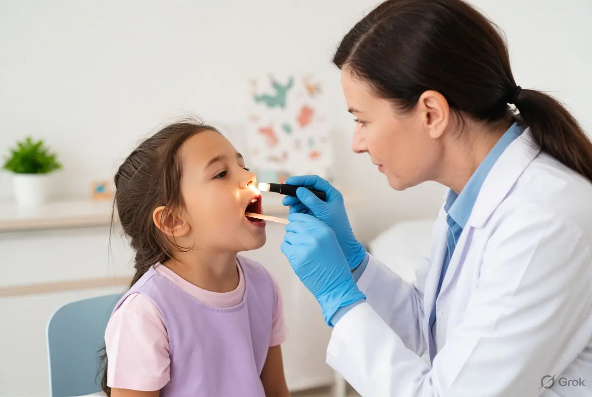 Adenoid enlargement in children