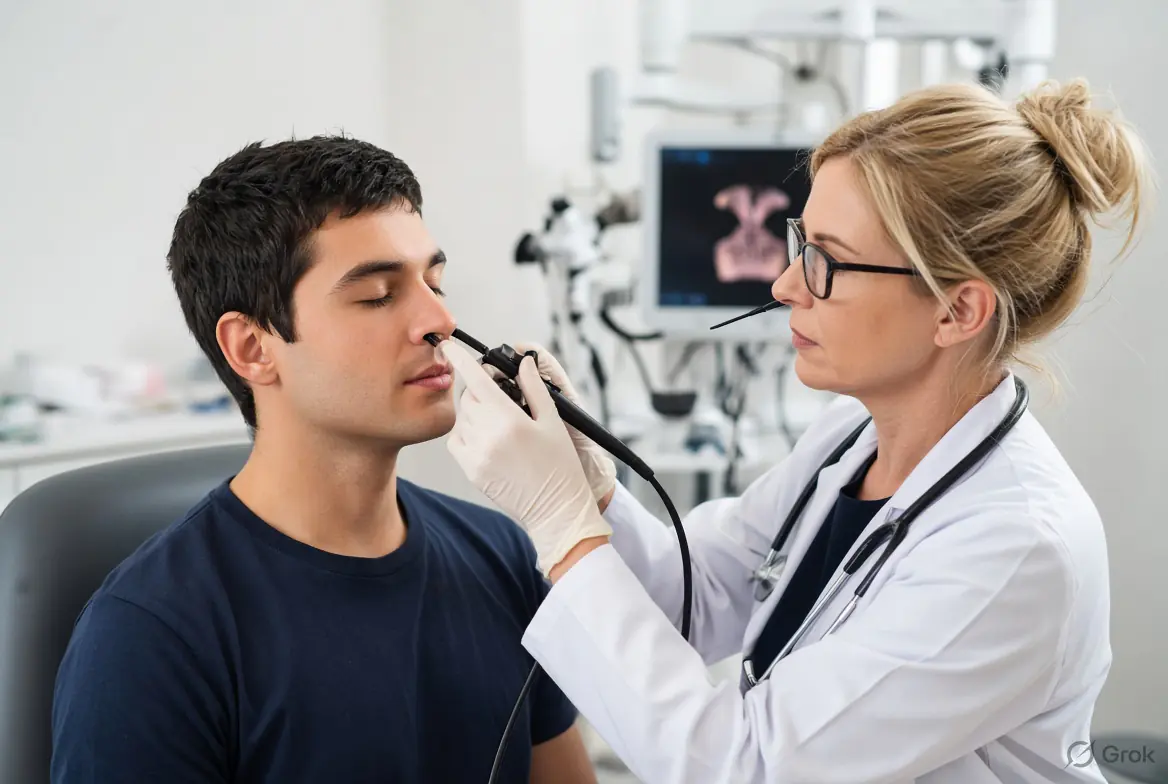 Nasal blockage evaluation and treatment
